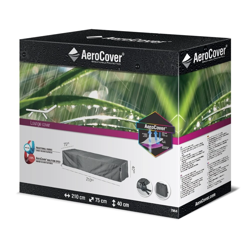 AeroCover Loungebedhoes 210 X 75 X 40 Cm - Afbeelding 2