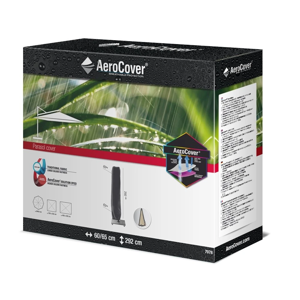 AeroCover Zweefparasolhoes H 292 X 60/65 Cm - Afbeelding 2
