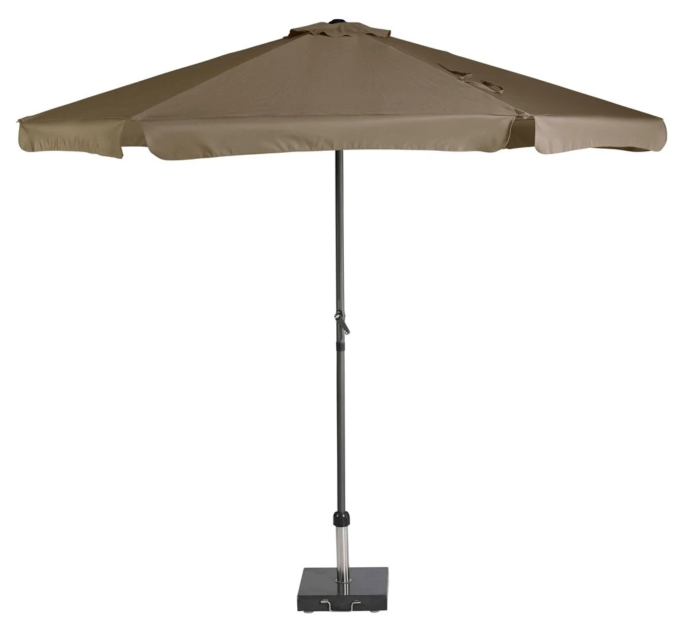 Platinum Middenstokparasol Antigua Volant Ø 300 Cm Taupe