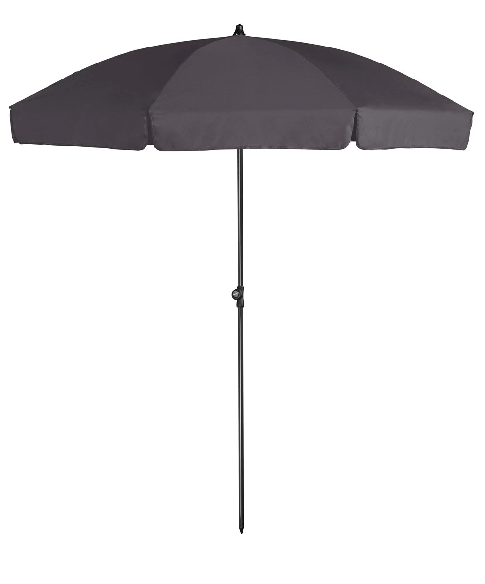 Platinum Middenstokparasol Aruba Volant Ø 200 Cm Antraciet
