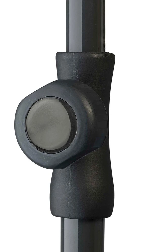 Platinum Middenstokparasol Aruba Volant Ø 200 Cm Antraciet - Afbeelding 3