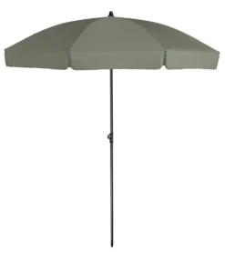Platinum Middenstokparasol Aruba Volant Ø 200 Cm Olijfgroen