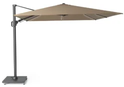 Platinum Zweefparasol Challenger T² 300 X 300 Cm Taupe
