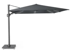 Platinum Zweefparasol Challenger T² Glow 300 X 300 Cm Antraciet