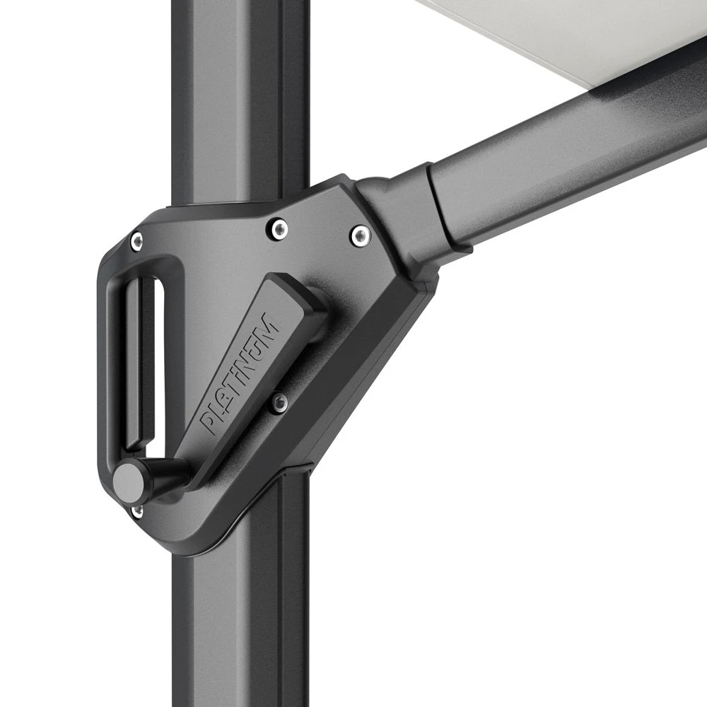 Platinum Zweefparasol Voyager T¹ Ø 300 Cm Antraciet - Afbeelding 3