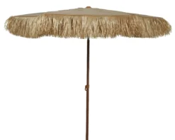 Rafia Parasol Natural - Ø 180 X H 210 Cm
