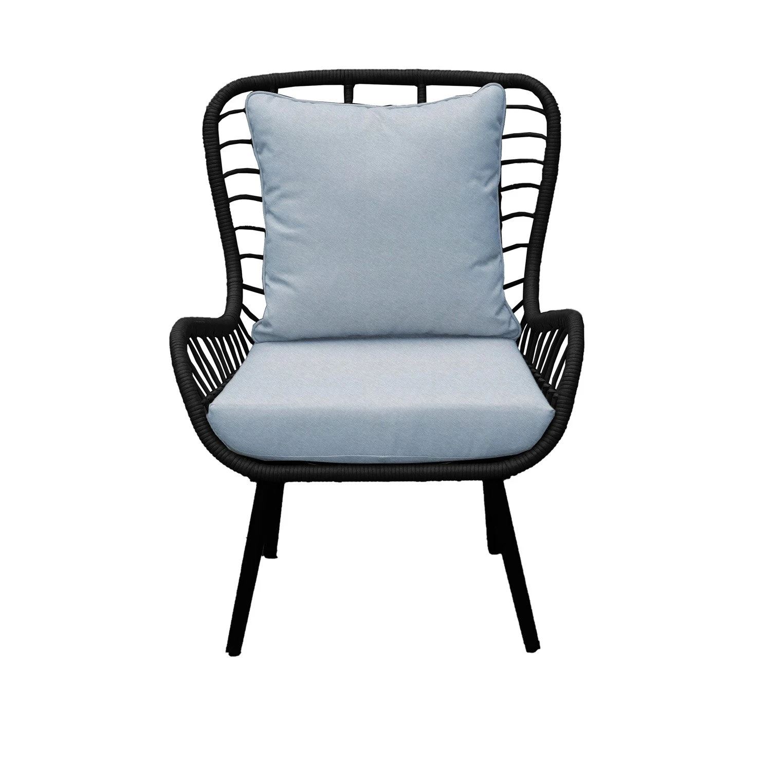 Royal Seasons COCOON Vlinderstoel Met Voetensteun Zwart - Afbeelding 3