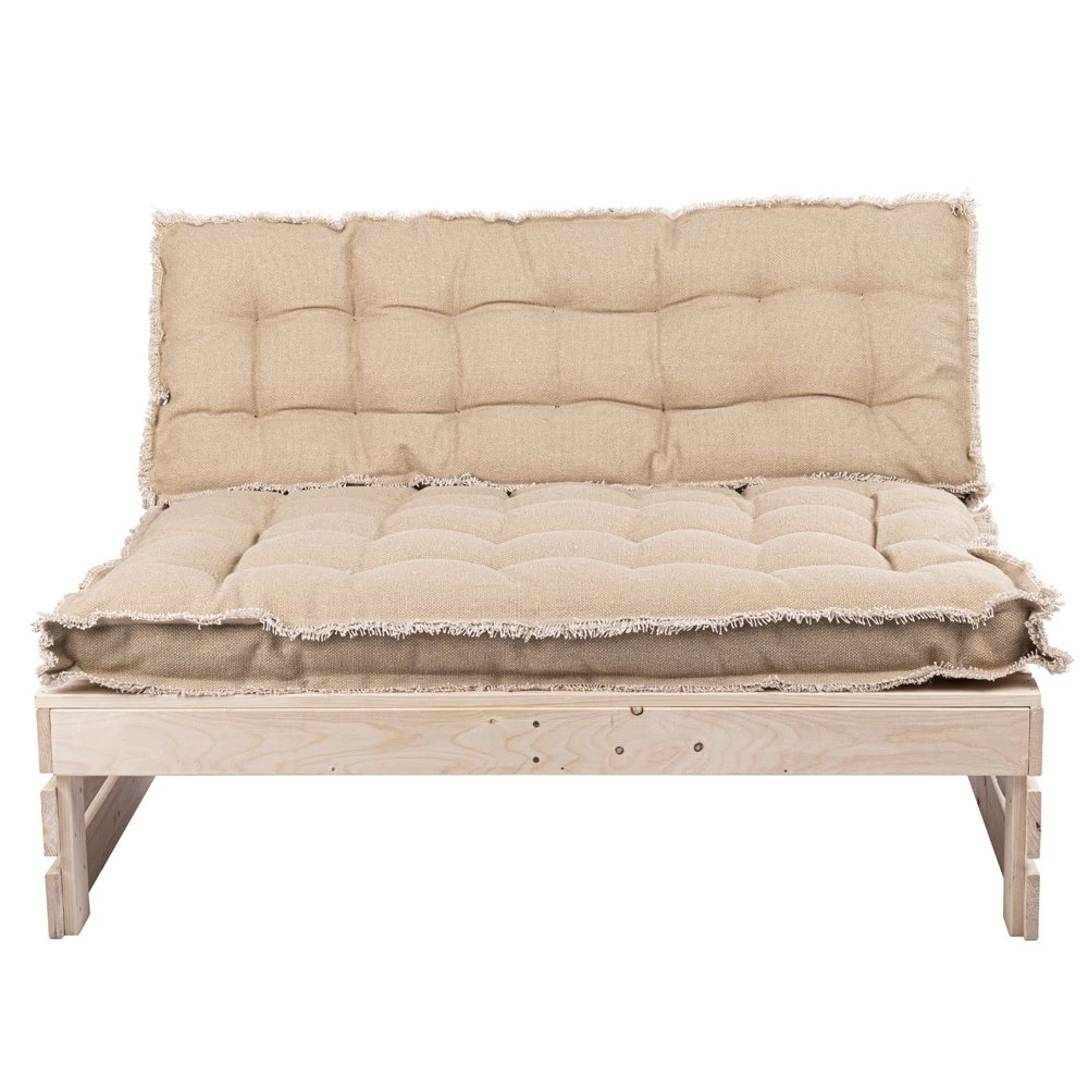 Palletkussen RAFFELED Natural - 120 X 80 X 8 Cm - Afbeelding 2